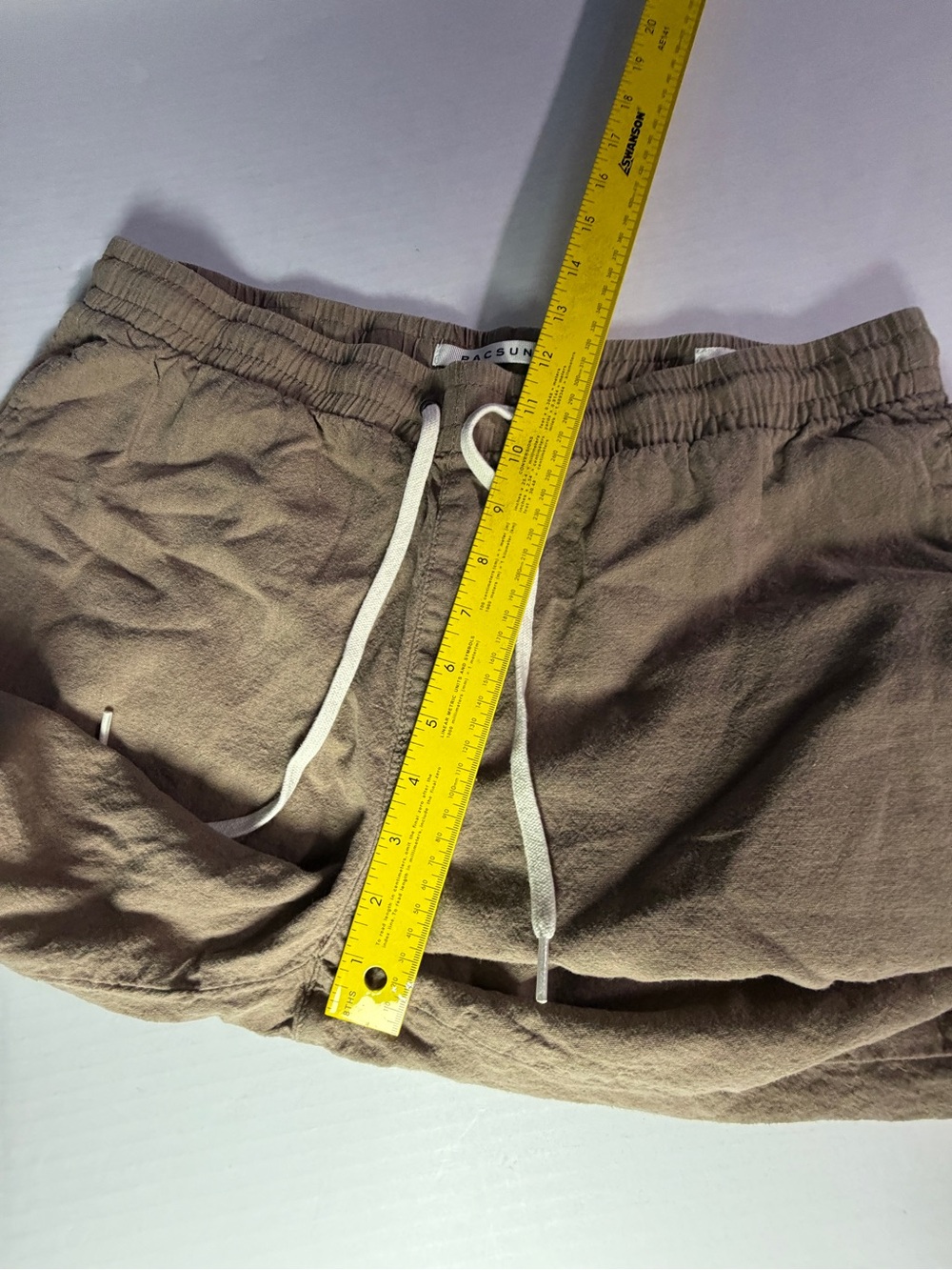 PacSun Tan Drawstring Track Pants - Picture 3 of 6